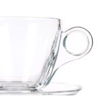Kop og tallerken Gennemsigtig Glas 170 ml (6 enheder) #7