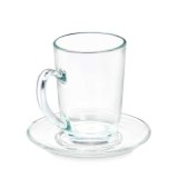Kop og tallerken Vivalto 41089 Gennemsigtig Glas 200 ml (6 enheder) #5