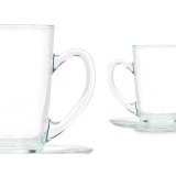 Kop og tallerken Vivalto 41089 Gennemsigtig Glas 200 ml (6 enheder) #4