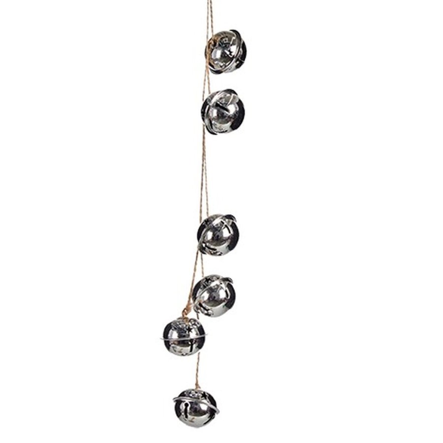 Julepynt Krist+ 00547-1 Slvfarvet Metal Rangle 5 x 2,5 x 41 cm (24 enheder) #5