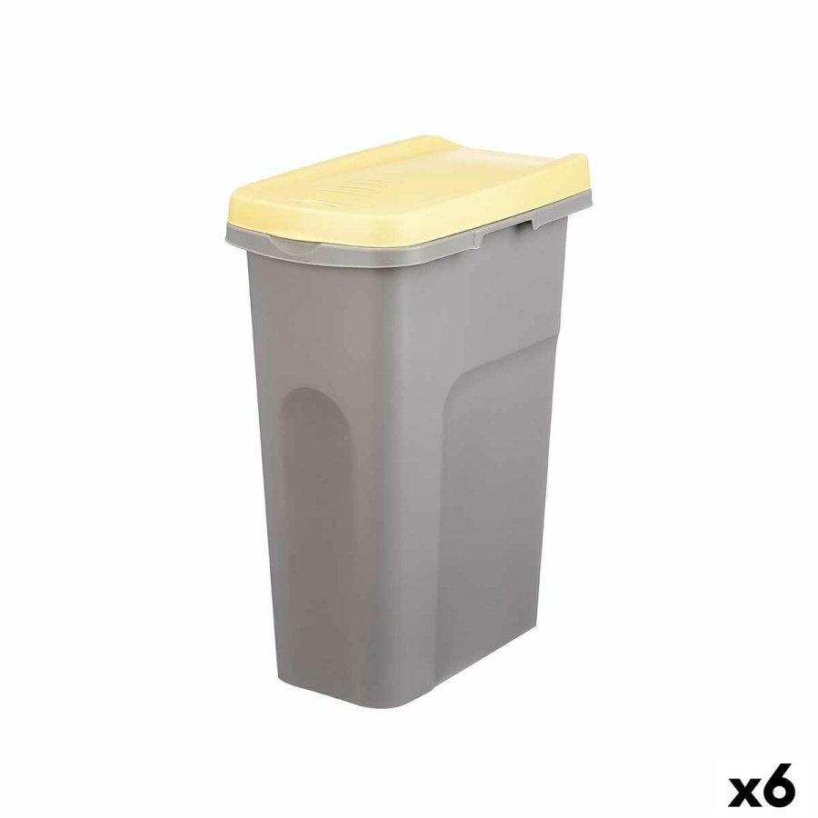 Papirkurv Stefanplast Gul Gr Plastik 25 L (6 enheder) #1