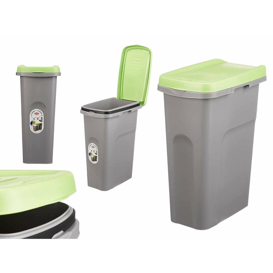 Papirkurv Stefanplast Grn Gr Plastik 25 L (6 enheder) #17