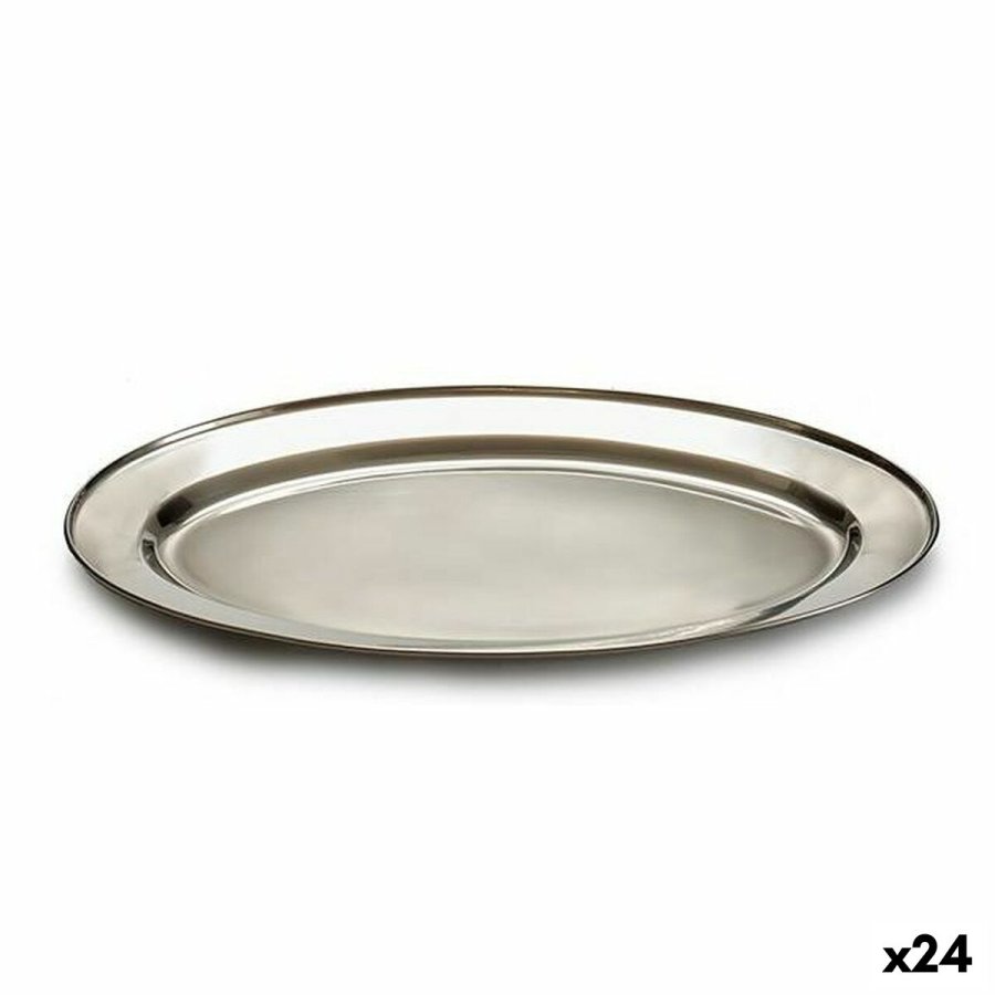 Bakke Slvfarvet Rustfrit stl 40 x 2,5 x 26,5 cm (24 enheder) #1