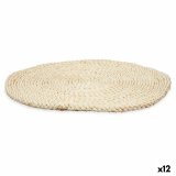 Dkkeserviet Kinvara HWB23955-40CM Natur Esparto-grs 40 x 40 x 2 cm (12 enheder) #1