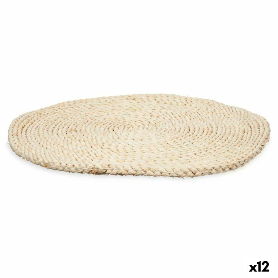 Dkkeserviet Kinvara HWB23955-40CM Natur Esparto-grs 40 x 40 x 2 cm (12 enheder) #1