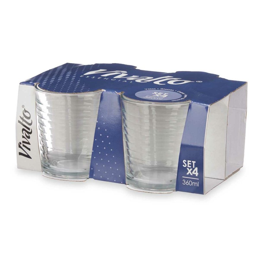 Glasst Striber Gennemsigtig Glas 360 ml (6 enheder) #4