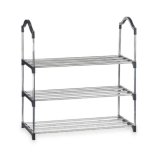 Skostativ Kipit 1064 Slvfarvet 58 x 26 x 58 cm 3 Hylder #17