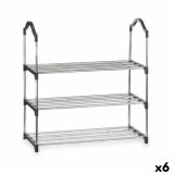 Skostativ Kipit 1064 Slvfarvet 58 x 26 x 58 cm 3 Hylder #1