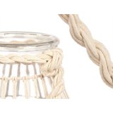 Lyseholder Gift Decor 22813W 22813W Hvid Gennemsigtig Glas Tov 17 x 25 cm 17 x 27 x 17 cm Blik (4 enheder) #3