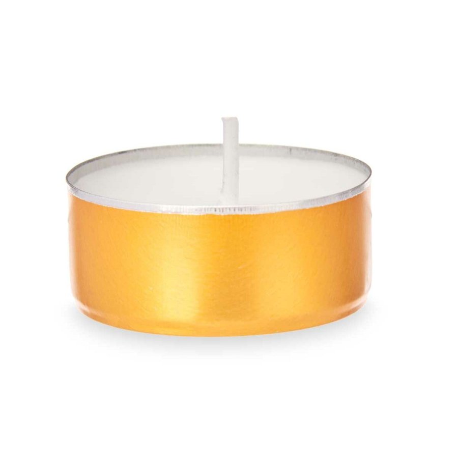 Lyss�t Acorde 62372-GOLD Tea Lights Hvid Gylden (20 enheder) #2