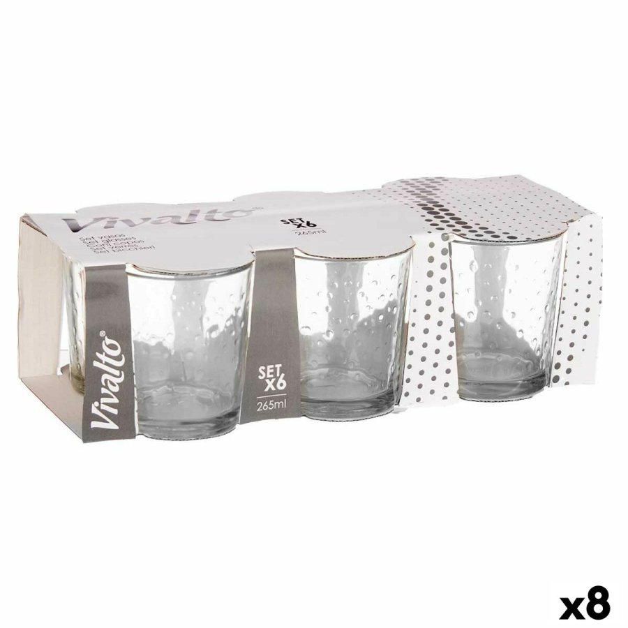 Glasst Vivalto 79064 Gennemsigtig Glas Points 265 ml (8 enheder) #1