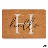 Drmtte Hello Hvid Natur 60 x 1 x 40 cm (12 enheder) #1