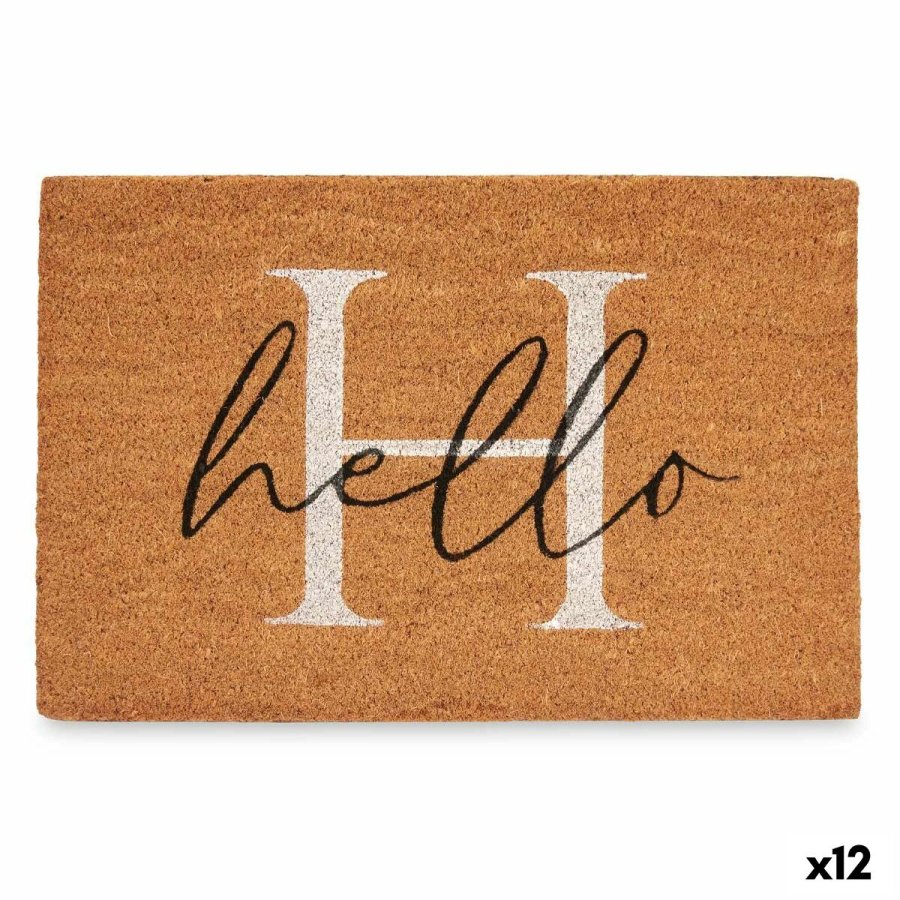 Drmtte Hello Hvid Natur 60 x 1 x 40 cm (12 enheder) #1