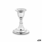 Kandelaber Gift Decor 0105621 0105621 S�lvfarvet S�lv Aluminium 4,5 x 9 x 6 cm 6,3 x 8,5 x 6,3 cm (24 enheder) #1