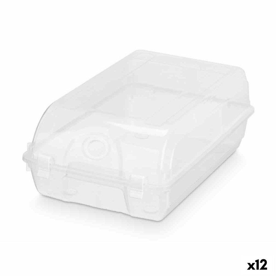 Stabelbar skotjsske Gennemsigtig Plastik 21 x 13 x 37 cm (12 enheder) #1