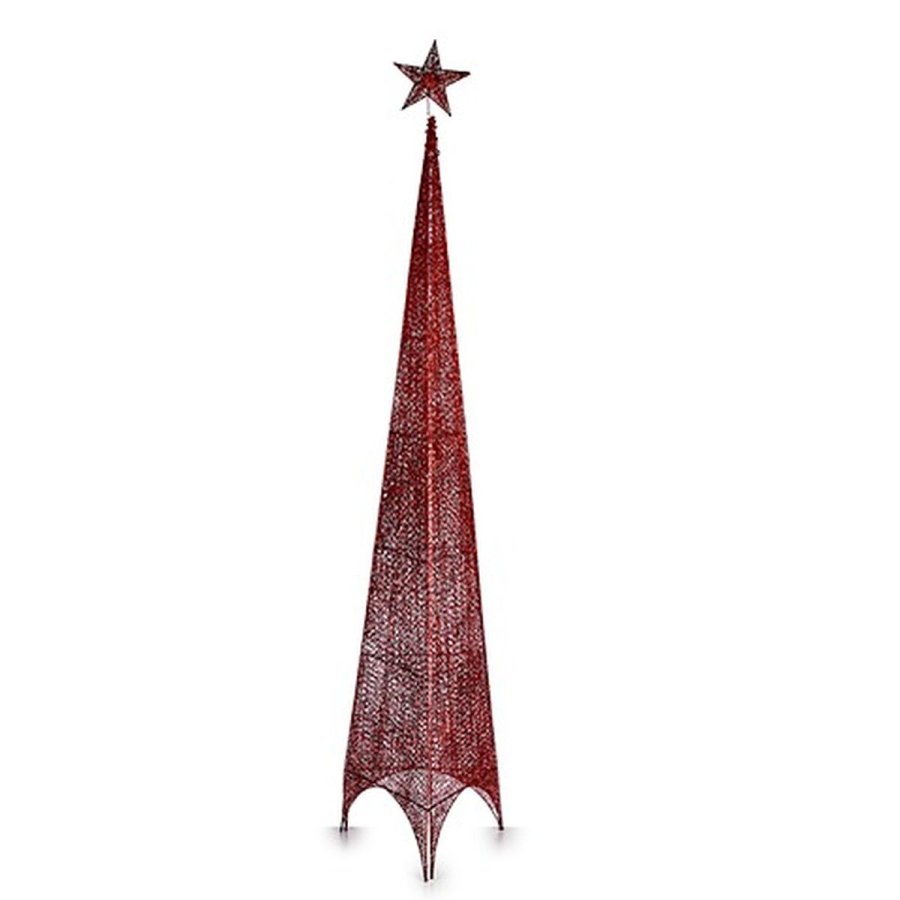 Juletr Krist+ 00155 Rd Metal Plastik Trn 42 x 218 x 42 cm (3 enheder) #5