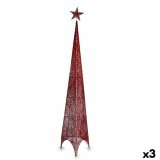 Juletr Krist+ 00155 Rd Metal Plastik Trn 42 x 218 x 42 cm (3 enheder) #1