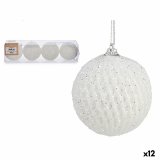 St med julekugler Krist+ 00424 Hvid polystyren (12 enheder) #1