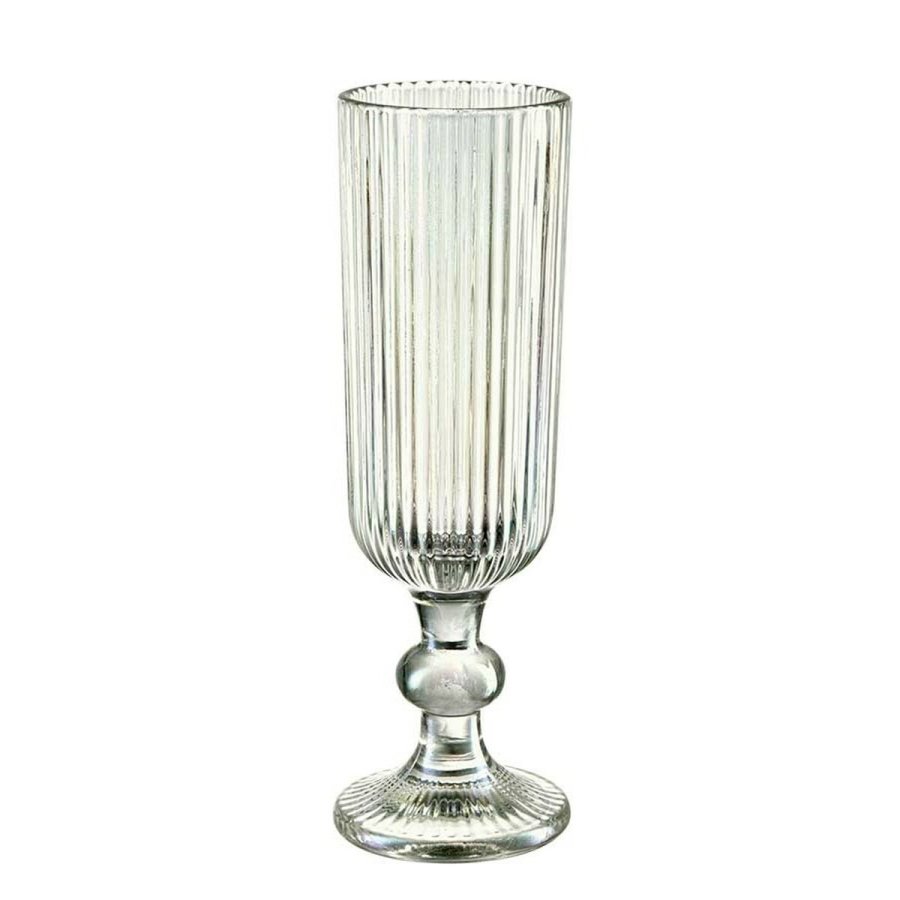 Champagneglas Vivalto OCT-DK80006C Grn Glas 160 ml Striber (6 enheder) #2