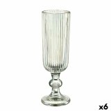 Champagneglas Vivalto OCT-DK80006C Grn Glas 160 ml Striber (6 enheder) #1