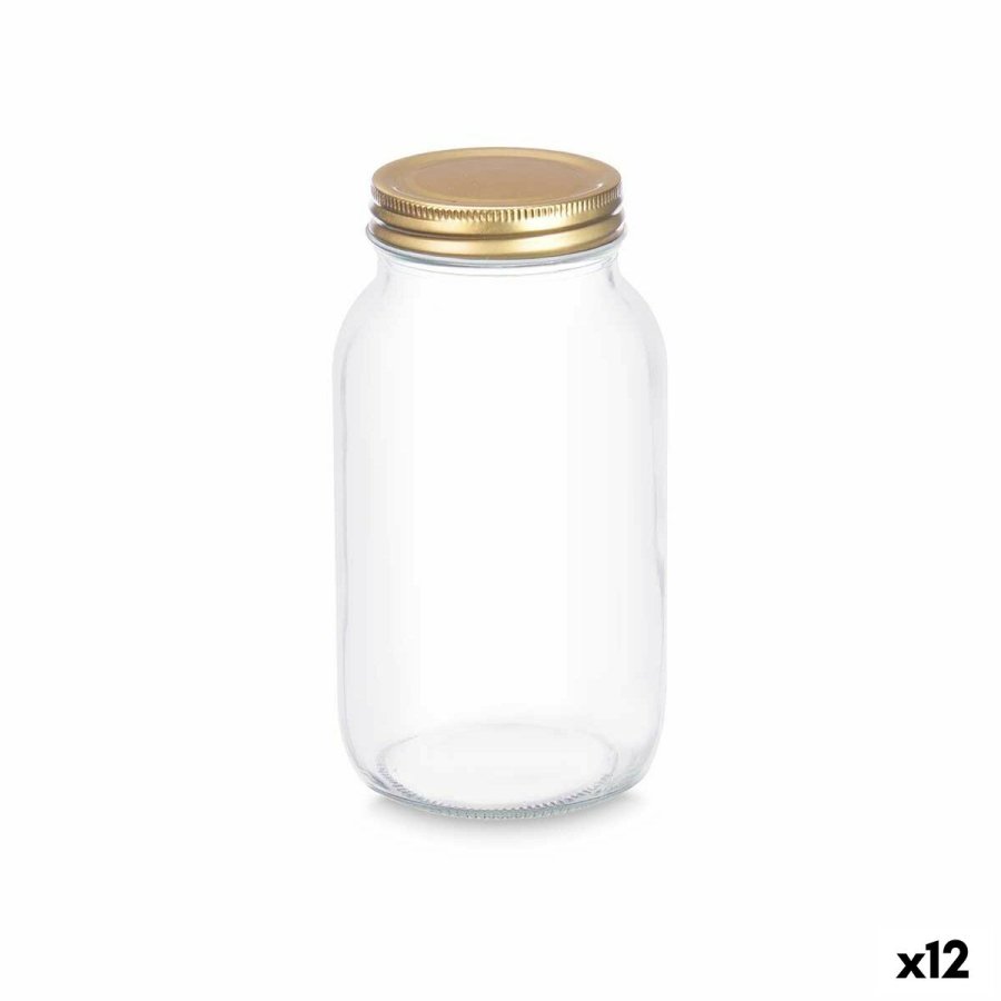 Beholder Vivalto LGMS01-PK Gennemsigtig Gylden 950 ml (12 enheder) #1