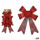 Juledekorationsst Krist+ 65548 Rd PVC 15 x 2 x 17 cm Lasso (24 enheder) #1