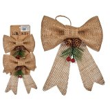 Juledekorationsst Krist+ 65563 Brun Rd Grn 14 x 3 x 19 cm Lasso (12 enheder) #5