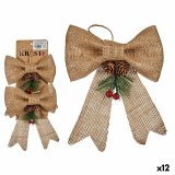 Juledekorationsst Krist+ 65563 Brun Rd Grn 14 x 3 x 19 cm Lasso (12 enheder) #1