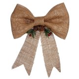 Julepynt Krist+ 65584 Brun Rd Grn Naturlig fiber 24 x 5 x 34 cm Lasso (12 enheder) #5