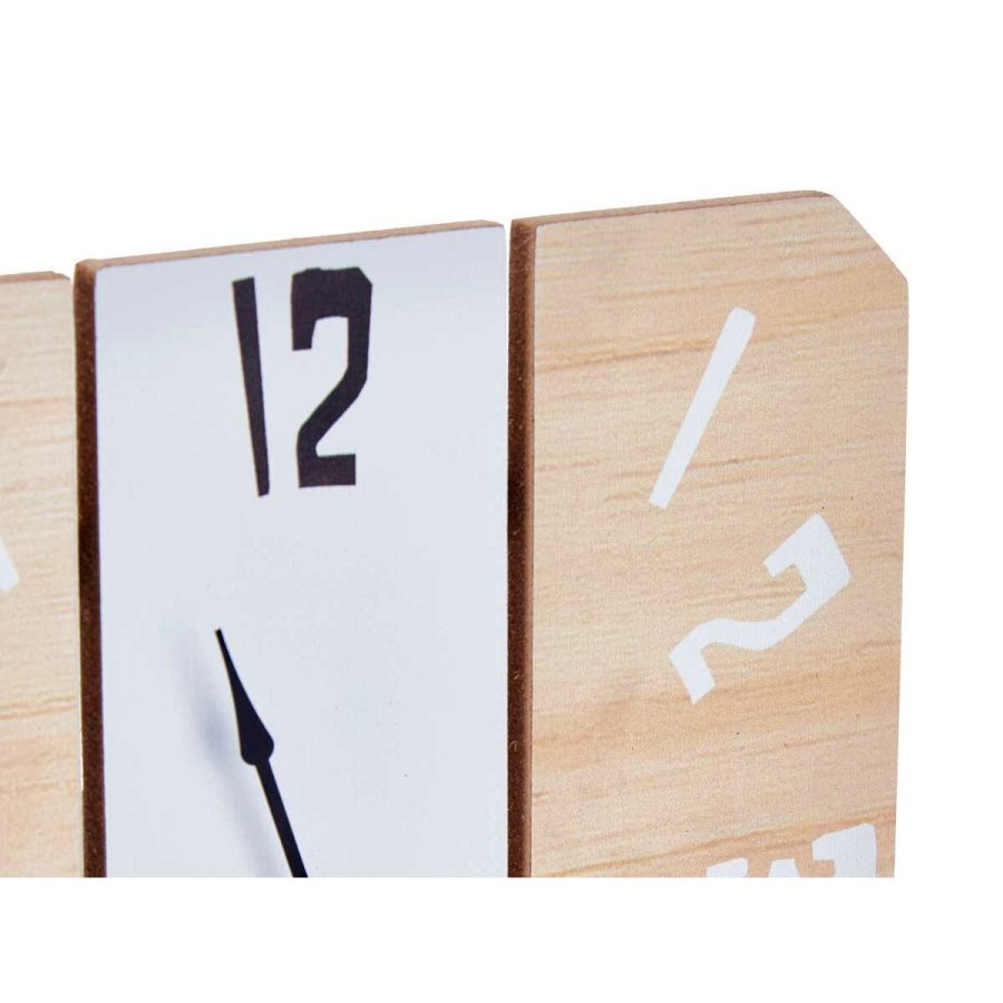 Namizna ura Hvid Metal Tr MDF 22 x 28 x 7 cm (6 enheder) #5