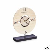 Namizna ura Bolde Sort Metal Tr MDF 20,5 x 26,5 x 7 cm (6 enheder) #1