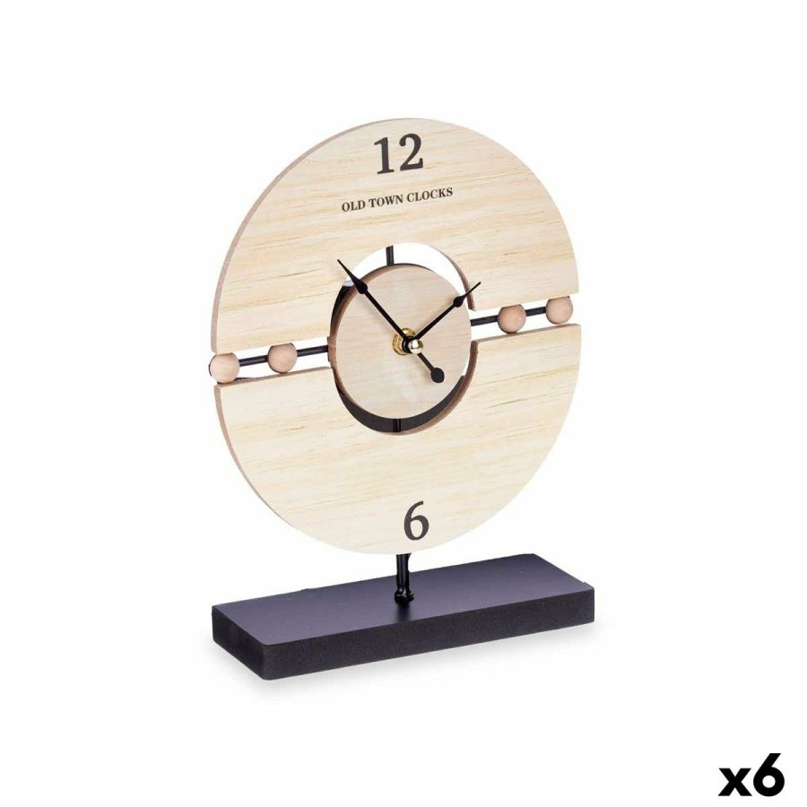 Namizna ura Bolde Sort Metal Tr MDF 20,5 x 26,5 x 7 cm (6 enheder) #1