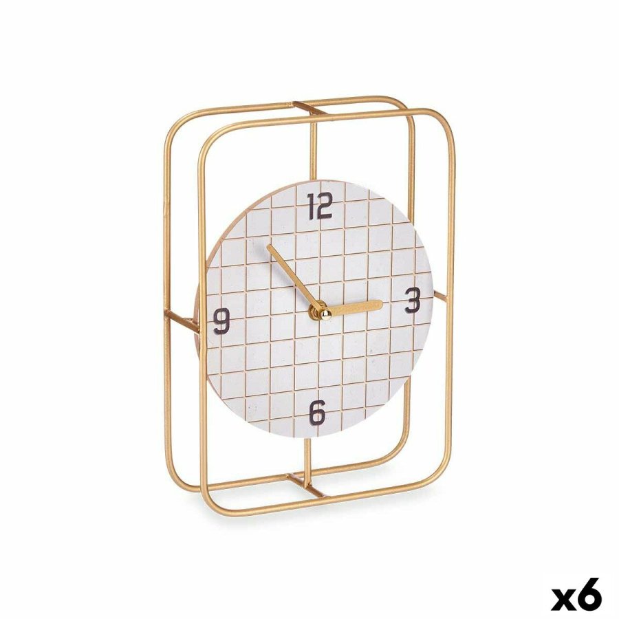 Namizna ura I tern Sort Metal Tr MDF 18,5 x 25,5 x 6 cm (6 enheder) #1