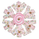 Julepynt Krist+ 64815311 Hvid Pink Snefnug 17 x 6 x 17 cm (8 enheder) #5