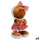 Dekorativ figur Kiks Lasso Brun Rd polystyren 19 x 33 x 15 cm (4 enheder) #1