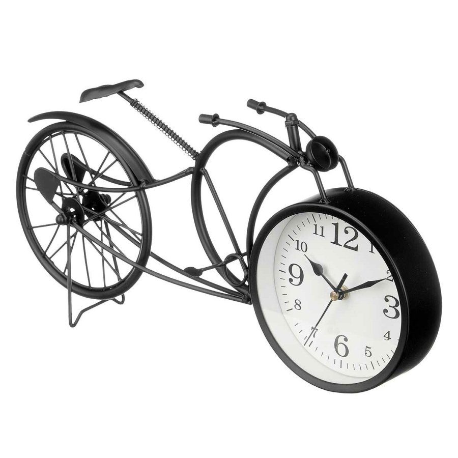 Namizna ura Cykel Sort Metal 40 x 19,5 x 7 cm (4 enheder) #5