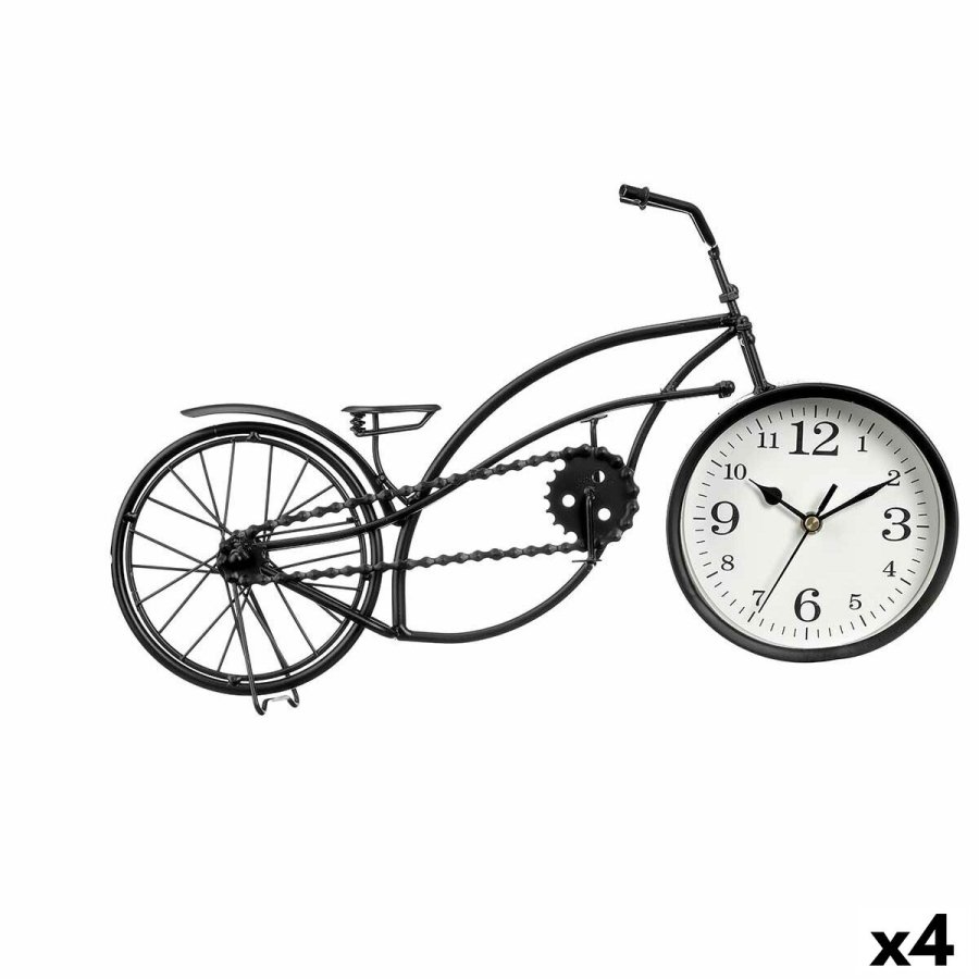 Namizna ura Cykel Sort Metal 42 x 24 x 10 cm (4 enheder) #1