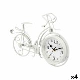 Namizna ura Cykel Hvid Metal 33 x 22,5 x 4,2 cm (4 enheder) #1