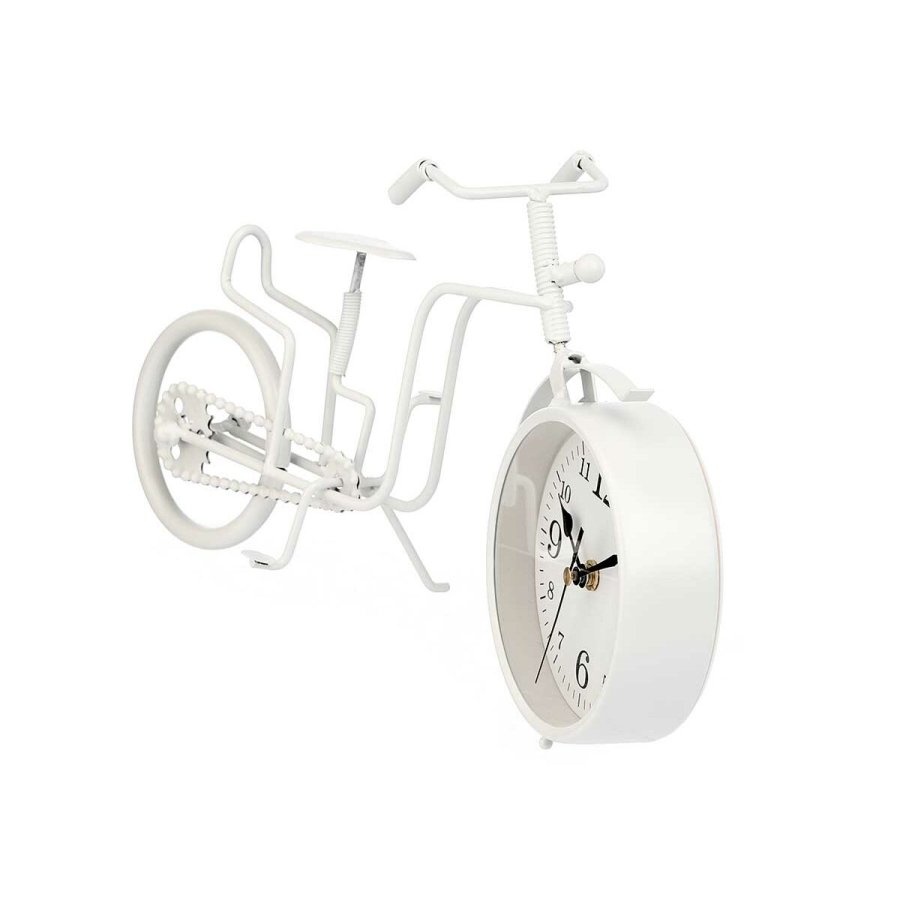 Namizna ura Cykel Hvid Metal 33 x 21 x 4 cm (4 enheder) #5