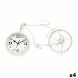 Namizna ura Cykel Hvid Metal 38 x 20 x 4 cm (4 enheder) #1