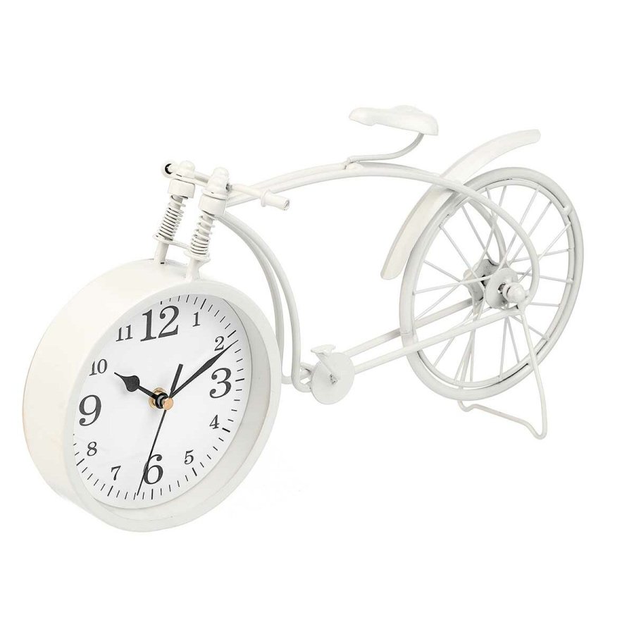 Namizna ura Cykel Hvid Metal 38 x 20 x 4 cm (4 enheder) #5