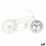 Namizna ura Cykel Hvid Metal 42 x 24 x 10 cm (4 enheder) #1