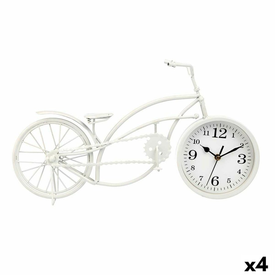 Namizna ura Cykel Hvid Metal 42 x 24 x 10 cm (4 enheder) #1