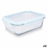 Madkasse Vivalto 90549 Gennemsigtig Silikone Borosilikatglas 1 L 22 x 7 x 16,5 cm (12 enheder) #1