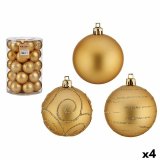 St med julekugler Gylden PVC  6 cm (4 enheder) #1