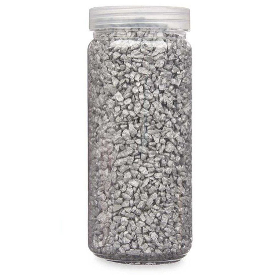 Dekorative sten Gift Decor 2344HFP-1AS 2344HFP-1AS S�lvfarvet 2 - 5 mm 700 g 6,5 x 15,5 x 6,5 cm 6,2 x 15,3 x 6,2 cm 6,5 x 15,8  #2