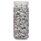 Dekorative sten Gift Decor 2344HFP-1CS 2344HFP-1CS S�lvfarvet 10 - 20 mm 700 g 6,2 x 15,3 x 6,2 cm 6,5 x 15,8 x 6,5 cm (12 enhed #2