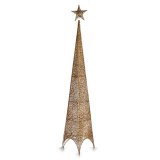 Juletr Krist+ 148 Gylden Metal Plastik Stjerne Trn 34 x 154 x 34 cm (6 enheder) #5