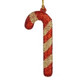 Juledekorationsst Krist+ 00543-2 Rd Gylden Plastik Vandrestav 6,5 x 1 cm 8 Dele (24 enheder) #2