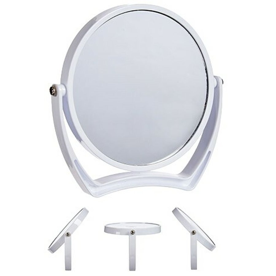 Makeup-Spejl Hvid Krystal Plastik 19 x 18,7 x 2 cm (6 enheder) #9